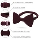 Метелик Bow Tie House стандартний кольору марсала з габардину 06600 - зображення 2