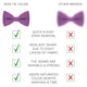 Бабочка Bow Tie House сиреневая роза однотонная с габардина 09569 - изображение 3