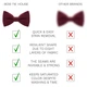 Бабочка Bow Tie House вишневая льняная 08112 - изображение 3