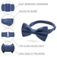 Бабочка Bow Tie House атласная темно-синего цвета 09630 - изображение 2