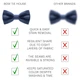 Бабочка Bow Tie House атласная темно-синего цвета 09630 - изображение 3