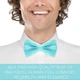 Бабочка Bow Tie House большая атласная бирюзового цвета 09785L - изображение 5