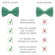 Бабочка Bow Tie House травяная однотонная с габардина 08608 - изображение 3