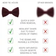Бабочка Bow Tie House большая бордовая с габардина 09226 - изображение 3