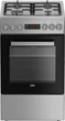 Плита Beko комби, 60л, 50x60см, дисплей, конвекция, чугун, нерж - изображение 1