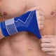 Напульсник эластичный для фиксации запястья Sibote 7023 размер L-XL Blue - изображение 4