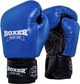 Перчатки боксерские Boxer 10 oz кожа 0.8-1 мм Синие (2023-02B) - изображение 1