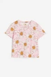 Футболка для девочки розовая Ромашки H&M 98-104см (400092179) - изображение 1