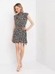 Платье короткое летнее женское H&M 057377 34 Черное с белым (SZ2000215059907) - изображение 3