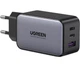 Сетевое зарядное устройство Ugreen CD244 USB-A + 2 x USB-C 65 Вт GaN Tech Fast Charger Серый - изображение 1