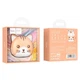 Наушники беспроводные детские Bluetooth 5.3 HOCO Cat EW46 в кейсе orange - изображение 4