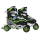 Коньки роликовые SportVida 4 в 1 SV-LG0034 Size 31-34 Black/Green/White - изображение 5