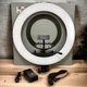 Лампа кольцевая светодиодная Ring Light HQ-18, с держателем для телефона 45см - изображение 1