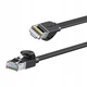 Кабель Baseus high Speed Six types of RJ45 Gigabit network cable (flat cable) 15m (WKJS000301) Black - зображення 1