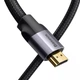 Кабель Baseus Enjoyment Series 4KHD Male To 4KHD Male Adapter Cable 0.75m (WKSX000113) Dark gray - изображение 4
