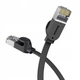 Кабель Baseus high Speed Six types of RJ45 Gigabit network cable (flat cable) 0.5m (PCWL-A01) Black - зображення 5