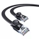 Кабель Baseus high Speed Six types of RJ45 Gigabit network cable (flat cable) 2m (WKJS000101) Black - зображення 3