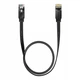 Кабель Baseus high Speed Six types of RJ45 Gigabit network cable (flat cable) 1m (PCWL-B01) Black - зображення 1