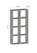 Стеллаж для книг Moreli GT-10 Ш720/В1427/Г280 мм Белый - изображение 2