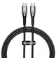 Кабель BASEUS CADH000701 Glimmer Series Fast Charging Type-C to Type-C 100W 1m black - изображение 1