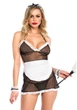 Ігровий костюм сексуальної покоївки Leg Avenue Roleplay Seductive French Maid One Size Чорний - зображення 3