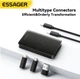 Кабель Essager Type-C to Type-C + Набор переходников коннекторов Multifunctional data cable storage box Black (ECJHZ-JH01-P) - изображение 2