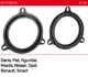 Проставки под динамики 165 мм / 6.5" ACV 271250-10 для автомобилей Dacia, Fiat, Hyundai, Mazda, Nissan, Opel, Renault, Smart - изображение 2