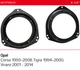 Проставки под динамики ACV 271230-01 для автомобилей Opel Corsa, Tigra, Vivaro - изображение 3