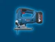 Бесщеточный аккумуляторный лобзик Bosch Professional GST 185-LI с акб GBA 18V 4.0 Ач и ЗУ GAL 18V-20, чемодан (06015B3023) - изображение 6