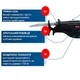 Бесщеточная аккумуляторная сабельная пила Bosch GSA 185-LI + 2 полотна (дерево, металл), соло (без аккум.и ЗУ) (06016C0020) (06016C0020) - изображение 2