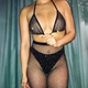 Комплект колготки со стразами и бра сексуальное белье Sexy OneSize черный(1-145 8-81) - изображение 1