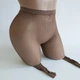 Сексуальні колготки-сітка з мерехтливими стразами Sexy OneSize кавовий (1-145) - изображение 6