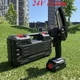 Міні пила Акумуляторна ланцюгова 4 дюйми з акум., 24V Li-ion для обрізки дерев та розпилу дров у Пластиковому чемодані Чорна - зображення 1