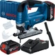 Бесщеточный аккумуляторный лобзик Bosch Professional GST 185-LI с 2 акб GBA 18V 4.0 Ач и ЗУ GAL 18V-40, кейс (06015B3024) - изображение 1