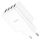 Мережевий зарядний пристрій HOCO C102A Fuerza QC3.0 four-port charger 18W White (6931474777713) - зображення 4