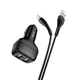 Автомобільний зарядний пристрій HOCO Z36 Dual port car charger set(Micro) Black (6931474727756) - зображення 3