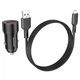 Автомобільний зарядний пристрій Borofone BZ19A charger set(Micro) USB-A Black 18 W (BZ19AMB) - изображение 1