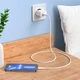Мережевий зарядний пристрій HOCO C106A Leisure single port charger set(iP) 10.5W White (6931474783899) - изображение 9