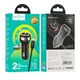 Автомобільний зарядний пристрій HOCO Z40 Superior dual port car charger set(iP) Black (6931474739674) - изображение 2