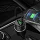 Автомобільний зарядний пристрій HOCO Z42 Light road dual port digital display PD20W+QC3.0 car charger Black (6931474742544) - изображение 7