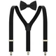 Подтяжки Bow Tie House детские в наборе с бабочкой 5-13 лет - черного цвета 07527-10485S - изображение 1