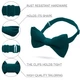 Бабочка Bow Tie House большая темно-зеленая - креп 10493L - изображение 2