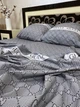Постельное белье хлопковое Gucci Полуторное 150 x 220 Бязь Серое 50 х 70 - изображение 3