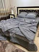 Постельное белье хлопковое Gucci Полуторное 150 x 220 Бязь Серое 50 х 70 - изображение 4