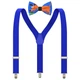 Подтяжки Bow Tie House детские в наборе с бабочкой до 4 лет - синего цвета с таксой 08593S-10486XS - изображение 1