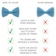 Метелик Bow Tie House великий Steel Blue - креп 10477L - зображення 3