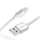 Дата кабель USB 2.0 AM to Lightning 1.5m US199 MFI Silver Ugreen (US199/60162) - зображення 1