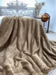 Мягкий плед-покрывало Casablanket из бамбукового волокна 220*240см Коричневый - изображение 5