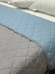 Летнее одеяло/покрывало Casablanket двухстороннее 160х220см Голубой с серым - изображение 2