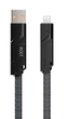 Кабель 4 в 1 Proda Azeada Armor PD-B96th Lightning 100W, Type-c USB to Type-C lightning 1,5 метри чорний - изображение 4